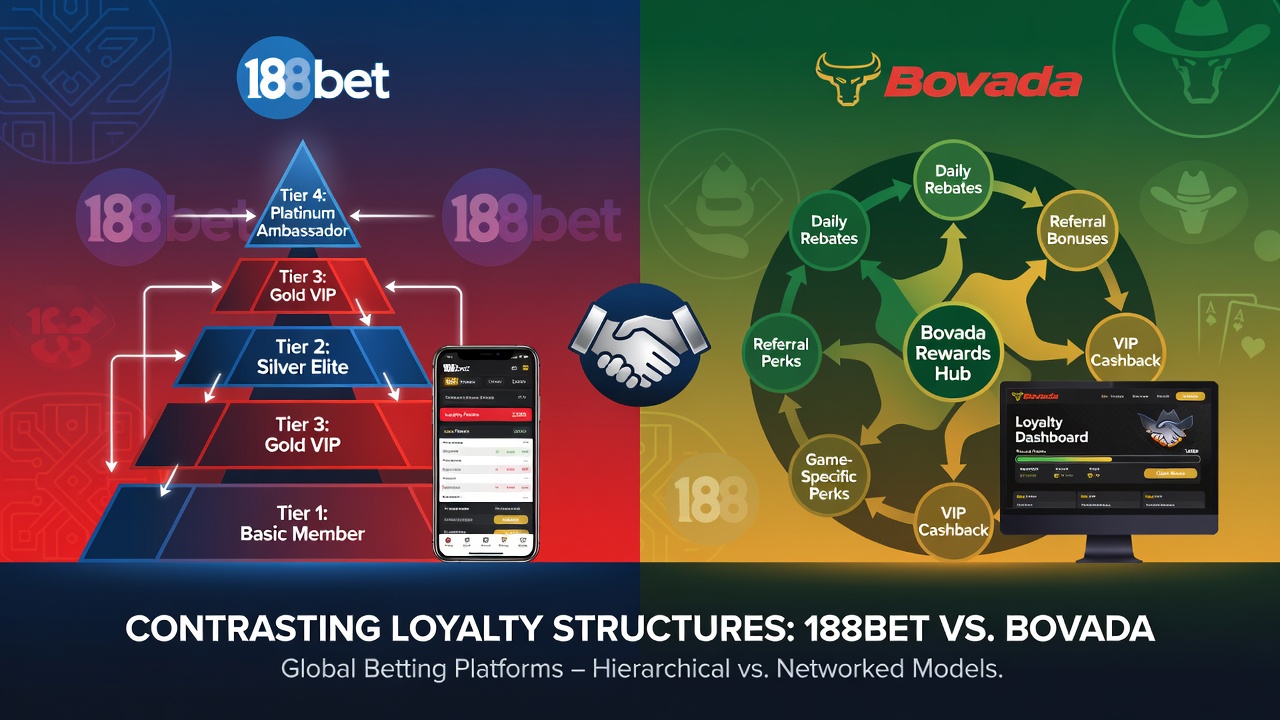 Comparison chart showing tier benefits between different betting loyalty programs